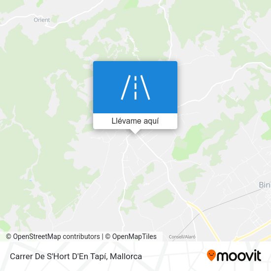 Mapa Carrer De S'Hort D'En Tapí
