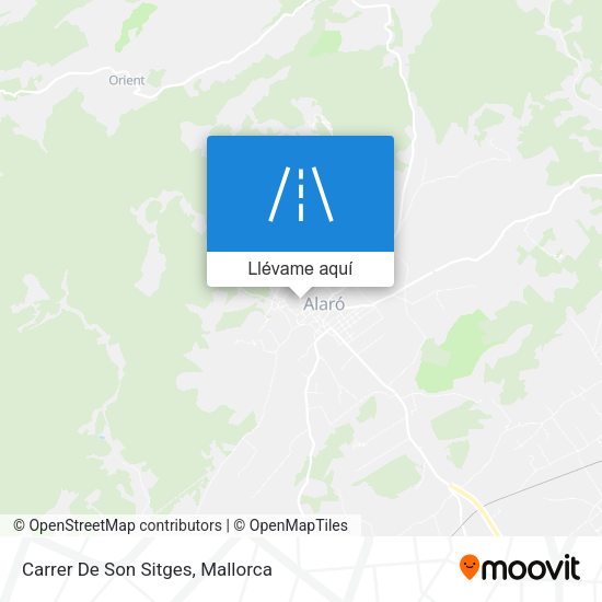 Mapa Carrer De Son Sitges
