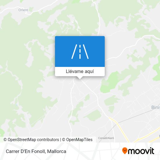 Mapa Carrer D'En Fonoll
