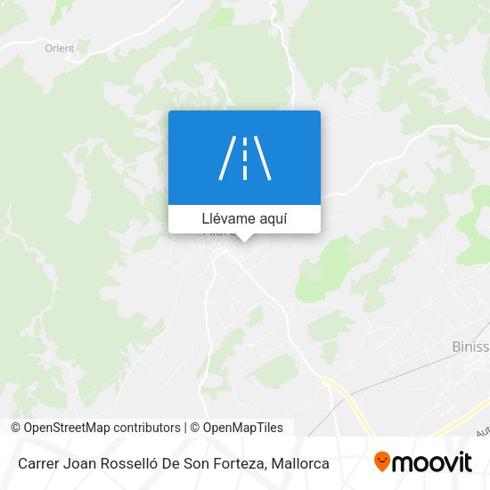 Mapa Carrer Joan Rosselló De Son Forteza
