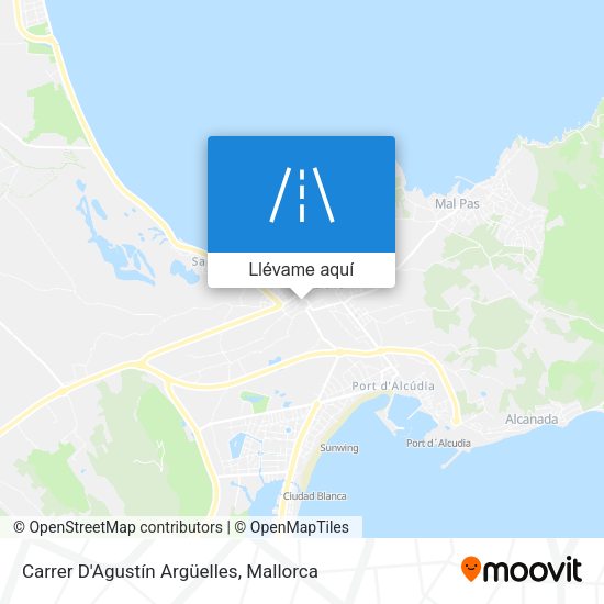 Mapa Carrer D'Agustín Argüelles
