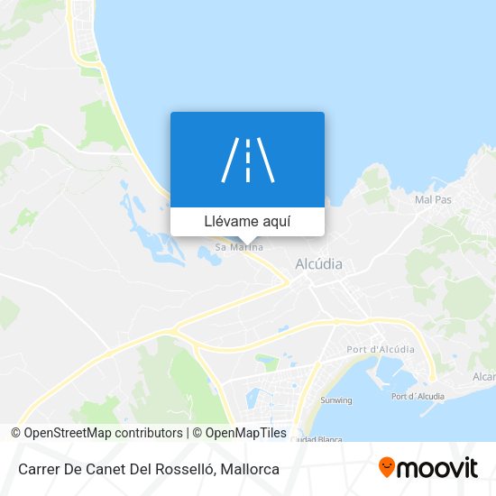 Mapa Carrer De Canet Del Rosselló