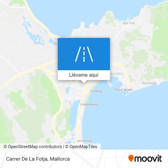 Mapa Carrer De La Fotja
