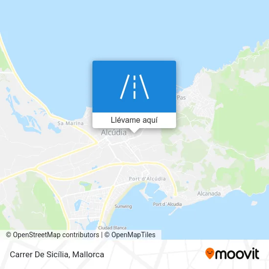 Mapa Carrer De Sicília