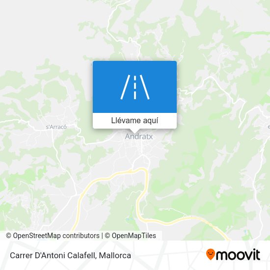 Mapa Carrer D'Antoni Calafell