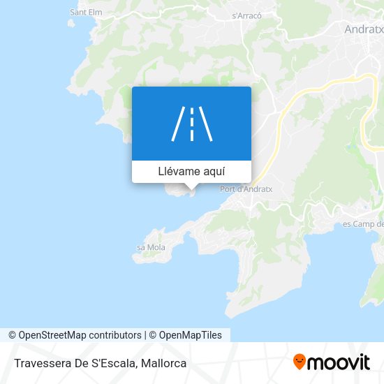 Mapa Travessera De S'Escala