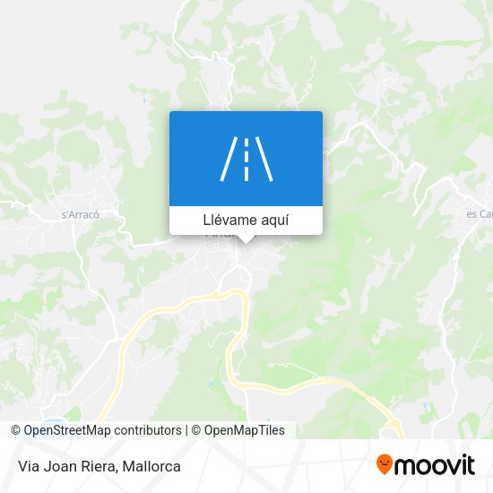 Mapa Via Joan Riera
