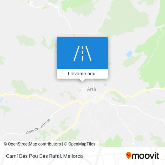 Mapa Camí Des Pou Des Rafal