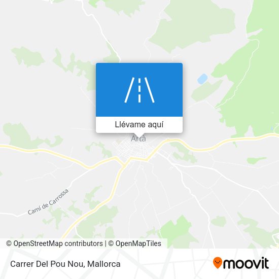 Mapa Carrer Del Pou Nou