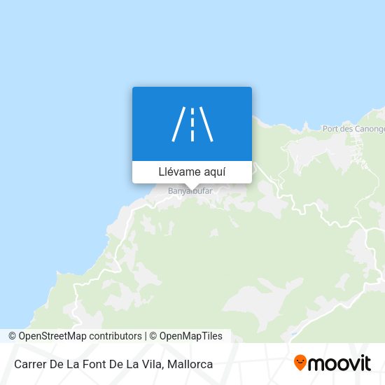 Mapa Carrer De La Font De La Vila