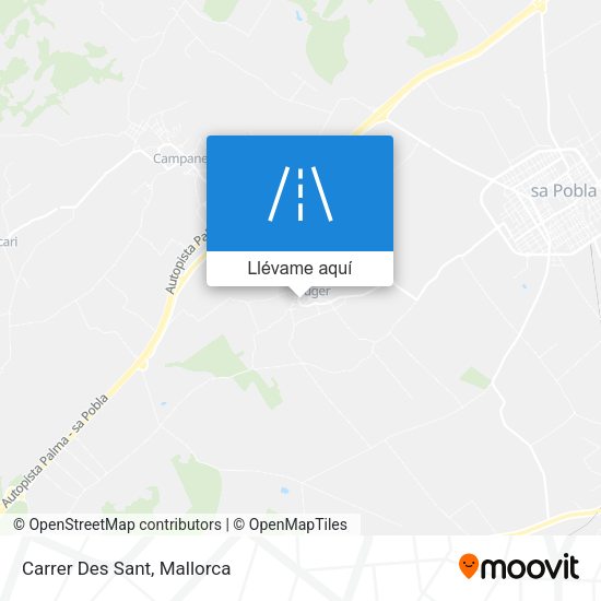 Mapa Carrer Des Sant