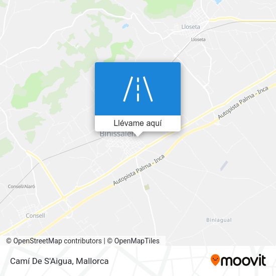 Mapa Camí De S'Aigua
