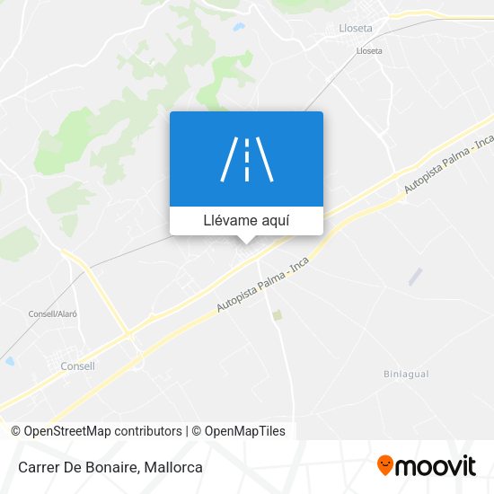 Mapa Carrer De Bonaire