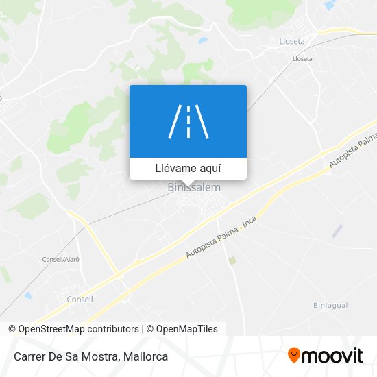 Mapa Carrer De Sa Mostra