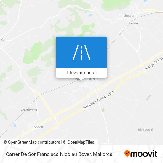 Mapa Carrer De Sor Francisca Nicolau Bover