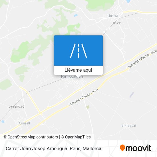 Mapa Carrer Joan Josep Amengual Reus