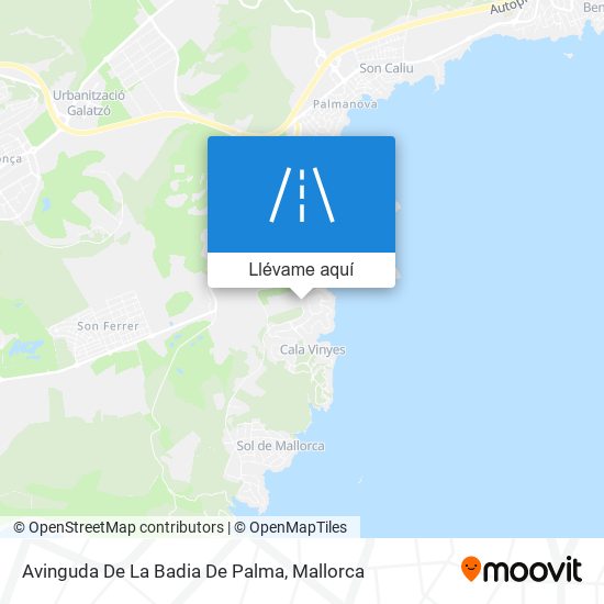 Mapa Avinguda De La Badia De Palma