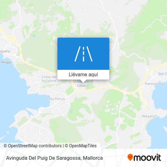 Mapa Avinguda Del Puig De Saragossa