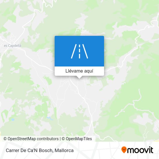 Mapa Carrer De Ca'N Bosch