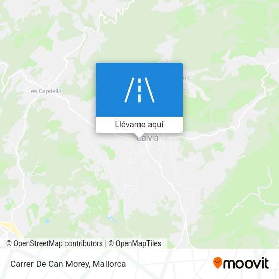 Mapa Carrer De Can Morey