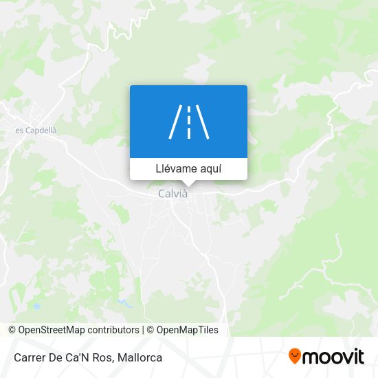 Mapa Carrer De Ca'N Ros
