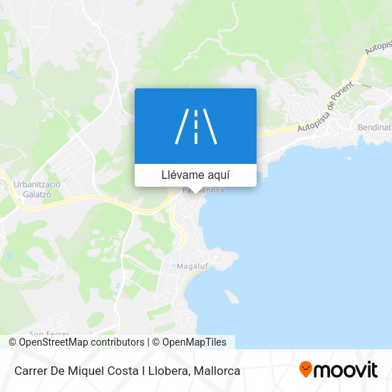Mapa Carrer De Miquel Costa I Llobera