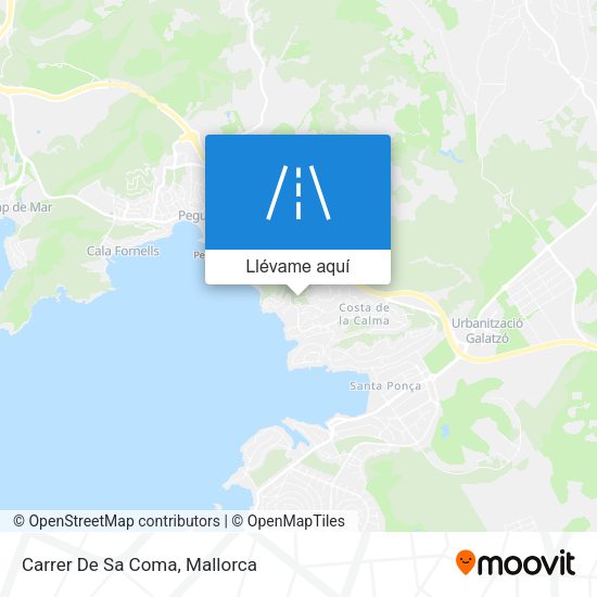 Mapa Carrer De Sa Coma