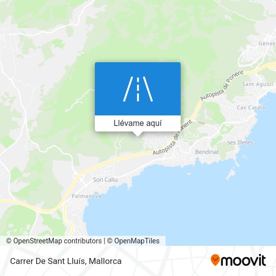 Mapa Carrer De Sant Lluís