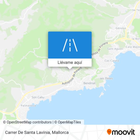 Mapa Carrer De Santa Lavínia