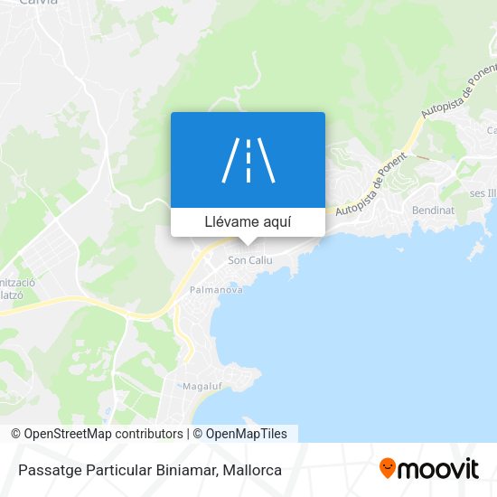 Mapa Passatge Particular Biniamar