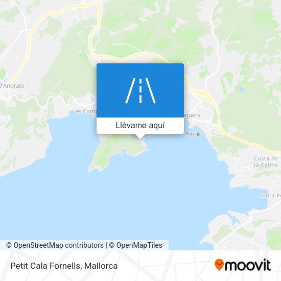 Mapa Petit Cala Fornells