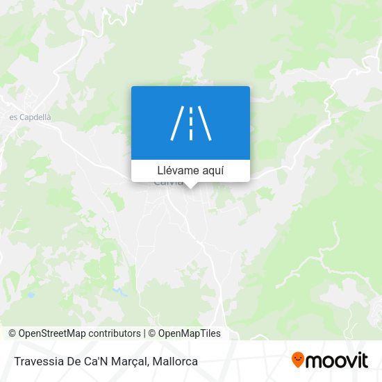 Mapa Travessia De Ca'N Marçal