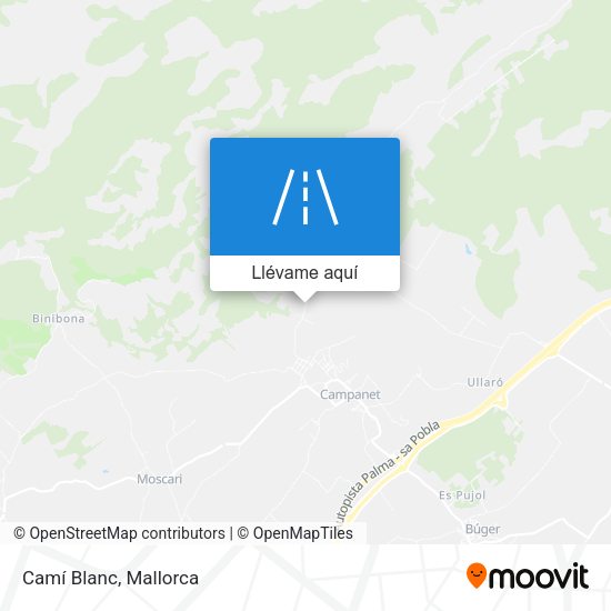 Mapa Camí Blanc