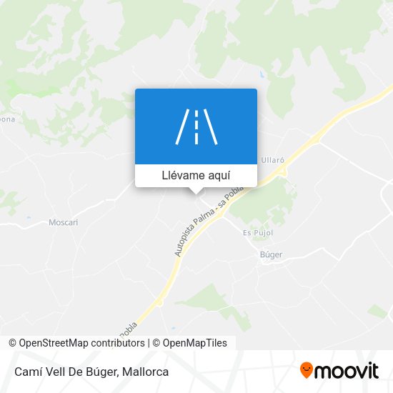 Mapa Camí Vell De Búger