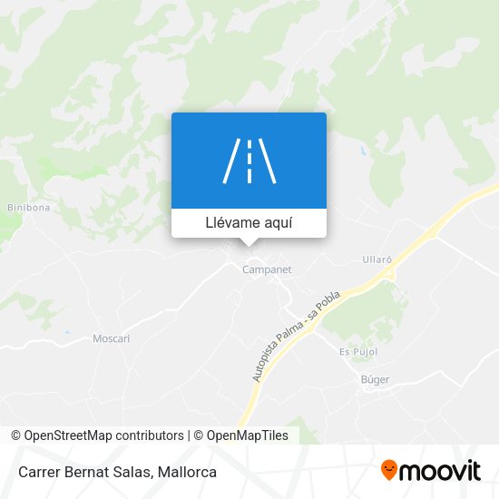 Mapa Carrer Bernat Salas