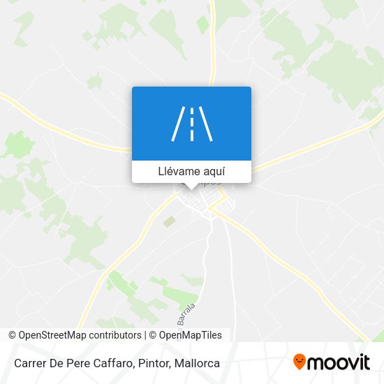 Mapa Carrer De Pere Caffaro, Pintor