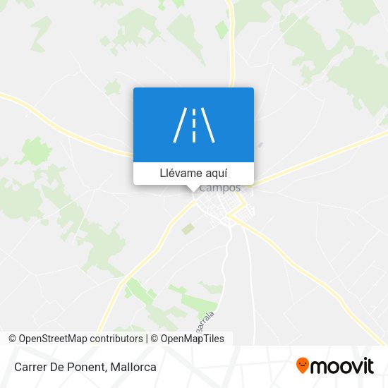 Mapa Carrer De Ponent