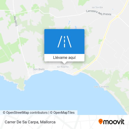 Mapa Carrer De Sa Carpa