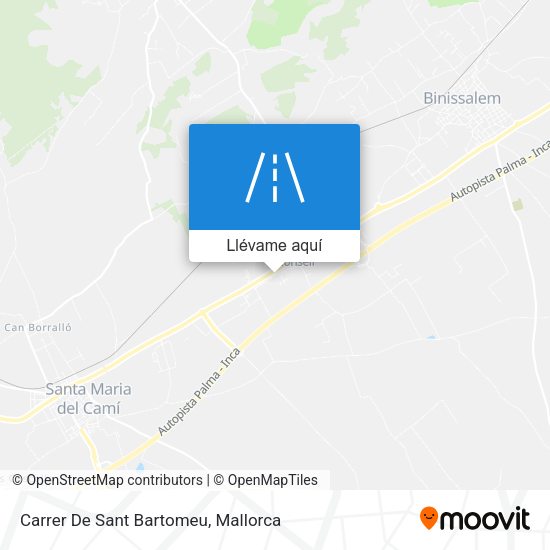 Mapa Carrer De Sant Bartomeu