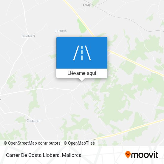 Mapa Carrer De Costa Llobera
