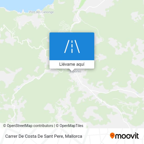 Mapa Carrer De Costa De Sant Pere