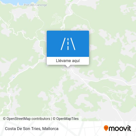 Mapa Costa De Son Tries