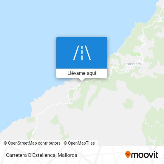 Mapa Carretera D'Estellencs