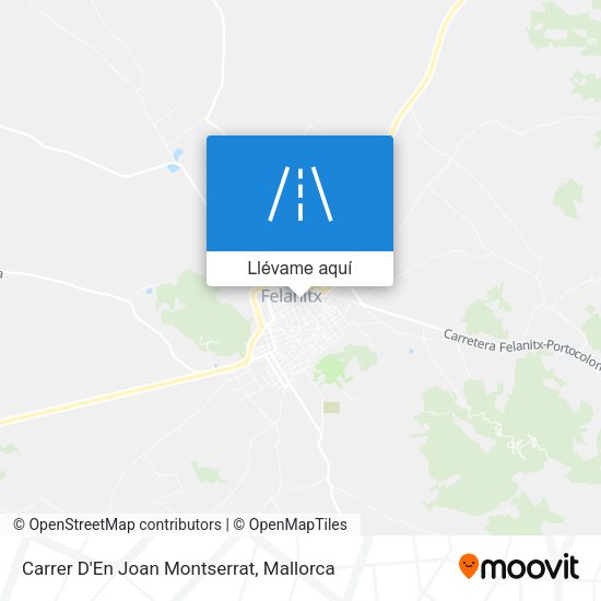 Mapa Carrer D'En Joan Montserrat