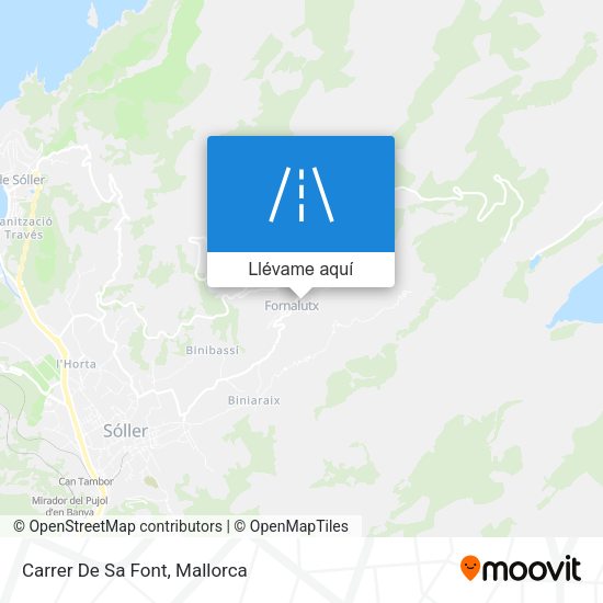 Mapa Carrer De Sa Font