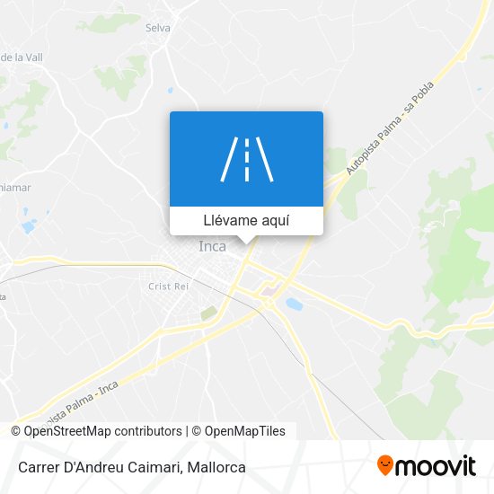 Mapa Carrer D'Andreu Caimari