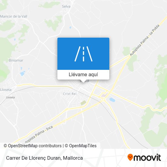 Mapa Carrer De Llorenç Duran