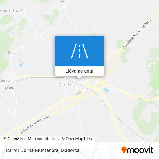 Mapa Carrer De Na Muntanera