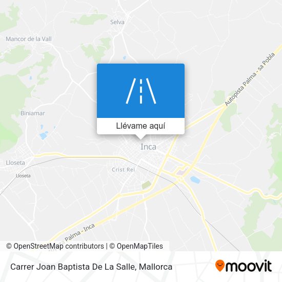 Mapa Carrer Joan Baptista De La Salle