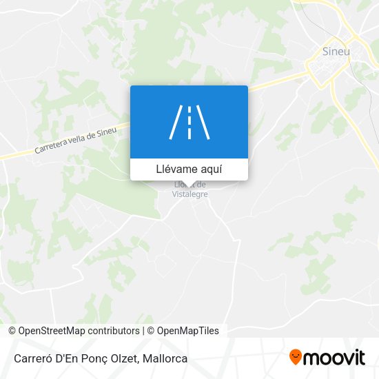 Mapa Carreró D'En Ponç Olzet